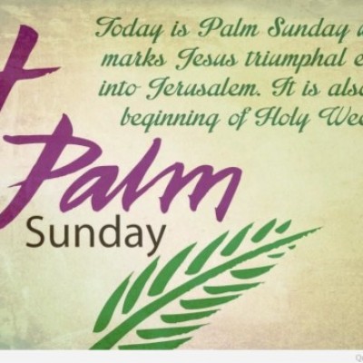 Palm Sunday, March 28th 